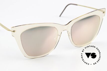 Lindberg 8318 NOW Transparent & Verspiegelt, denn, durchsichtiger Rahmen & verspiegelte Gläser, Passend für Damen