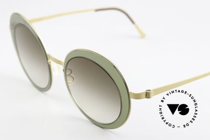 Lindberg 8401 NOW Stylische Damen Sonnenbrille, hauchdünne, ultra-leichte, semi-transparente Front, Passend für Damen