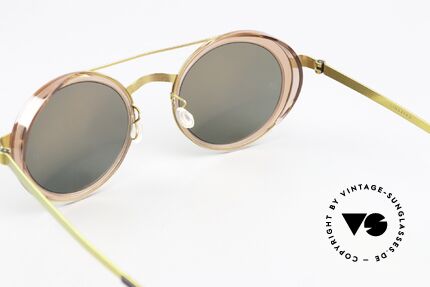Lindberg 8410 Sun Titan Rahmen Mit Seitenblenden, ungetragen; verspiegelte Sonnengläser; 100% UV, Passend für Damen
