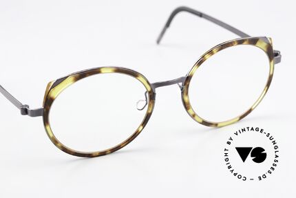 Lindberg 9747 Strip Titanium Ladies Round Cateye Design, ungetragenes Designerstück mit orig. Etui von Lindberg, Passend für Damen