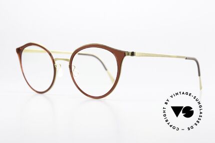 Lindberg 9728 Strip Titanium Sehr Weibliches Brillendesign, bezauberndes Design & sehr interessante Kolorierung, Passend für Damen