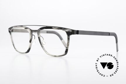 Lindberg 4507 MøF Titanium Auswechselbare Glasfassung, Azetat-Ringe (Farben) / Glasstärken sind somit variabel, Passend für Herren