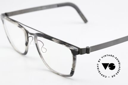 Lindberg 4507 MøF Titanium Auswechselbare Glasfassung, Modell 4507, in Größe 52/20, 135mm Bügel in Farbe U9, Passend für Herren