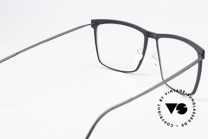 Lindberg 6515 NOW Vintage Designerbrille Eckig, ungetragenes Designerstück mit original Lindberg Etui, Passend für Herren und Damen