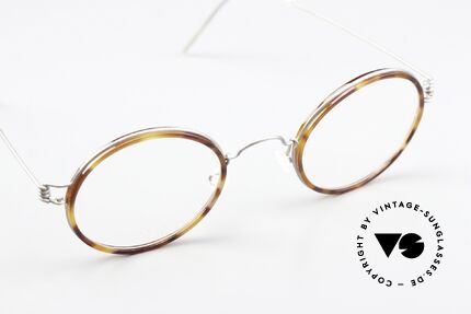 Lindberg Harley Air Titan Rim Runde Brille Damen & Herren, ungetragenes Einzelstück + original Lindberg Magnet-Etui, Passend für Herren und Damen