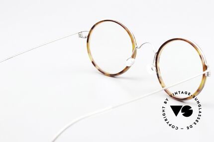 Lindberg Harley Air Titan Rim Runde Brille Damen & Herren, Fassung kann beliebig (optisch / Sonne) verglast werden, Passend für Herren und Damen
