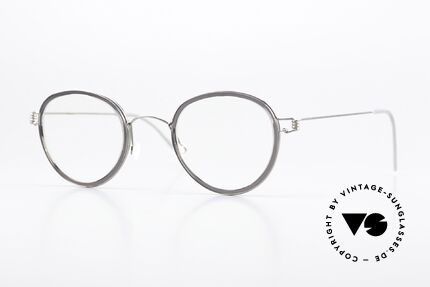 Lindberg Jackie Air Titan Rim Unisexbrille Im Panto Stil, Unisex-Brille der LINDBERG Air Titanium Rim Kollektion, Passend für Herren und Damen