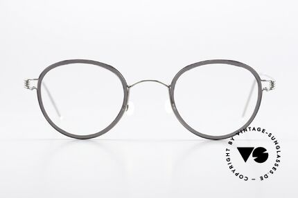 Lindberg Jackie Air Titan Rim Unisexbrille Im Panto Stil, Panto-Modell Jackie, in Größe 44-24, Bügellänge 135mm, Passend für Herren und Damen