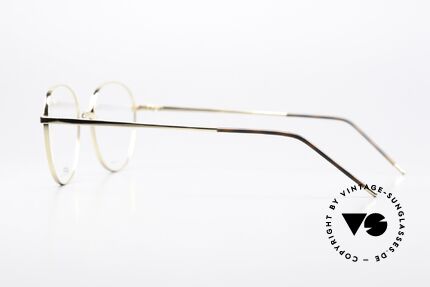 Götti Adil Runde Titanium Brille Panto, ungetragenes Designerstück von 2019, mit Hartetui, Passend für Herren und Damen