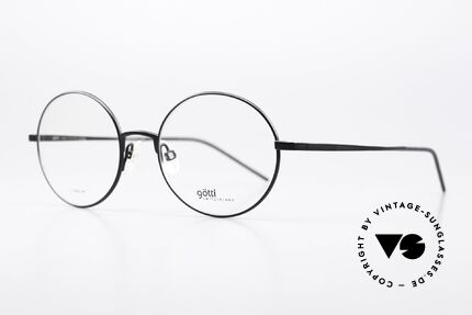 Götti August Titanium Brille Rund Unisex, fühlbare Spitzenqualität; zeitlos in Farbe und Form, Passend für Herren und Damen