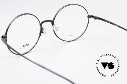 Götti August Titanium Brille Rund Unisex, die DEMO-Gläser können beliebig getauscht werden, Passend für Herren und Damen