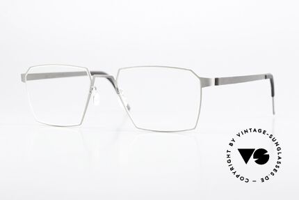 Lindberg 9628 Strip Titanium Eckige Titanium Fassung Details