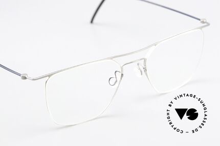 Lindberg 5502 Thintanium Markant Eckige Unisexbrille, ungetragenes Designerstück mit orig. Etui von Lindberg, Passend für Herren und Damen