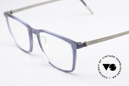 Lindberg 1260 54 Acetanium Blau Transparente Fassung, vielfach ausgezeichnet; verdient das 'vintage' Prädikat, Passend für Herren