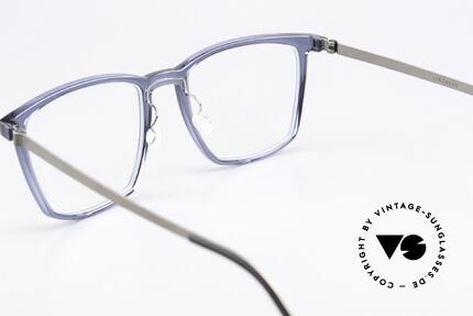 Lindberg 1260 54 Acetanium Blau Transparente Fassung, diese Qualitätsfassung ist natürlich beliebig verglasbar, Passend für Herren