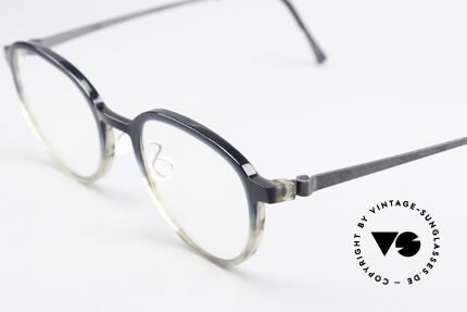 Lindberg 1176 Acetanium Rahmen Dunkelblau zu Grau, vielfach ausgezeichnet hinsichtlich Qualität und Design, Passend für Herren und Damen