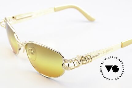 Jean Paul Gaultier 56-6105 Designer Sonnenbrille 1997, einfach genial raffinierte Details (typisch Gaultier), Passend für Herren und Damen
