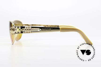 Jean Paul Gaultier 56-6105 Designer Sonnenbrille 1997, ungetragenes Einzelstück inkl. original JPG Hartetui, Passend für Herren und Damen