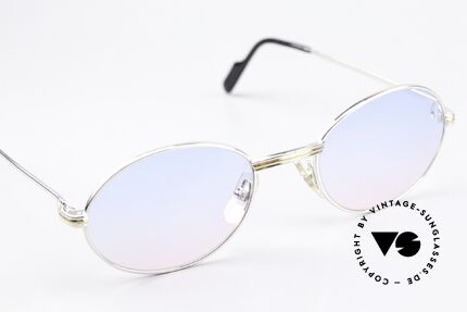 Cartier Saint Honore Sonnengläser Baby-Blau Pink, 2. hand Modell in einem großartigen vintage Zustand, Passend für Herren und Damen