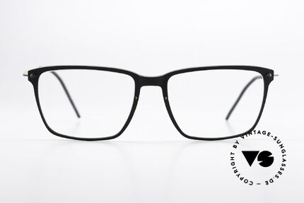 Lindberg 6505 NOW Mattschwarz & Dunkelgrau, Modell 6505 in Größe 54/17mm für Damen und Herren, Passend für Herren und Damen