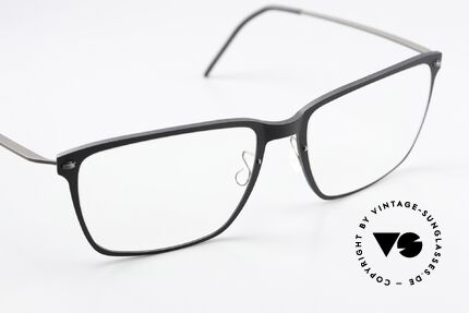 Lindberg 6505 NOW Mattschwarz & Dunkelgrau, kann schon jetzt als 'vintage Lindberg' tituliert werden, Passend für Herren und Damen