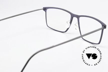 Lindberg 6544 NOW Dunkelviolett Und Grau, ungetragenes Designerstück mit original Lindberg Etui, Passend für Herren und Damen