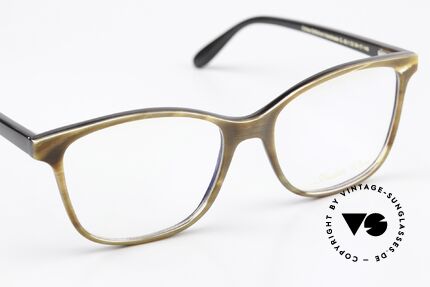 Freddie Wood CL1 Elegante Büffelhorn Brille, ungetragenes Exemplar aus der 2016er Kollektion, Passend für Damen