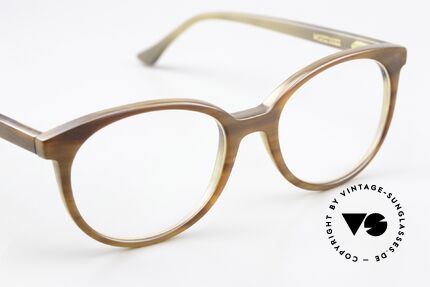 Hoffmann 2274 Damenbrille Aus Echthorn, pures Understatement, denn komplett ohne Marken-Logo, Passend für Damen