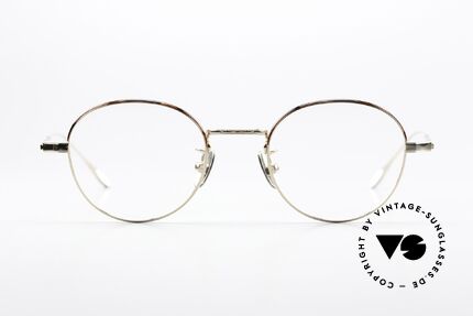 USh by Yuichi Toyama Michele High-End Pantobrille Titan, federleichte Designer-Brille aus ß-Titanium; 46/21, Passend für Herren und Damen