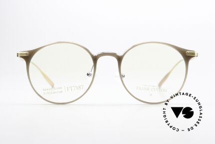 Frank Custom FT7187 Panto Brillenfassung Titan, die koreanische Brillenmarke in TOP-Qualität!, Passend für Herren und Damen