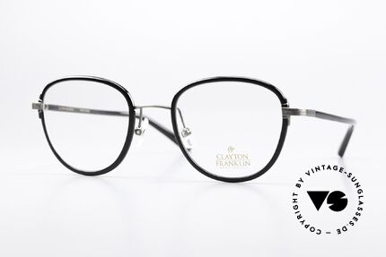 Clayton Franklin 620 Insiderbrille Made In Japan, Clayton Franklin Spectacles, 620, Gr. 48-22, 145, Passend für Herren und Damen