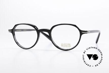 Clayton Franklin 759 Schwarze Brille Aus Japan Details