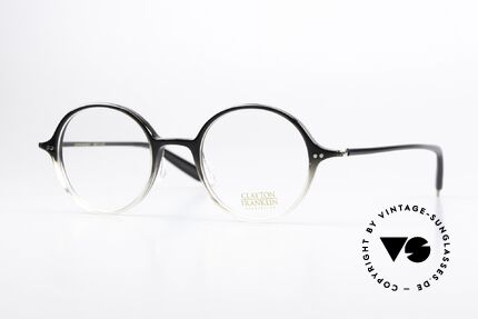 Clayton Franklin 735 Runde Brille Made In Japan, Clayton Franklin Spectacles, 735, Gr. 46-21, 145, Passend für Herren und Damen