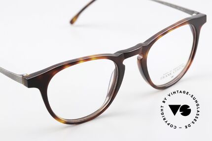 Frank Custom FA6105 Koreanische Pantobrille, Bügel aus ß-Titanium für höchsten Tragekomfort, Passend für Herren und Damen