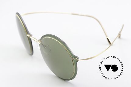 Silhouette 9908 Minimalistische Sonnenbrille, wiegt daher auch nur 11 Gramm; in 'Classic Green', Passend für Herren und Damen
