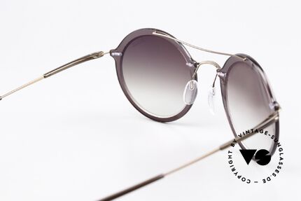 Silhouette 8705 Leichte Runde Sonnenbrille, Sonnengläser sind auch durch optische ersetzbar, Passend für Herren und Damen