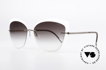 Silhouette 8166 Sonnengläser Für Damen, leichte, minimalistische Sonnenbrille (nur 17g), Passend für Damen