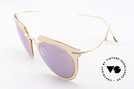 Silhouette 9909 Minimalistische Sonnenbrille, wiegt daher auch nur 13 Gramm; "pink / rosé gold", Passend für Damen