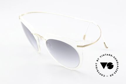 Silhouette 9909 Kristallklare Sonnenbrille, wiegt daher auch nur 13 Gramm; in "kristall / gold", Passend für Damen
