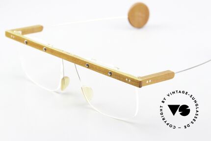 P. Klenk Bauhaus Vintage Brille Bauhaus Stil, ungetragenes vintage EINZELSTÜCK aus dem Jahre 1992, Passend für Herren