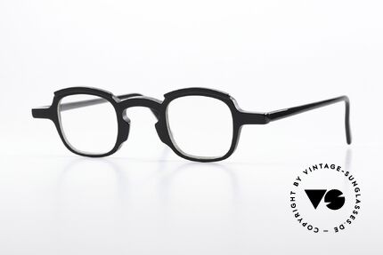 Theo Belgium Peche Eckige Designerbrille 90er Details