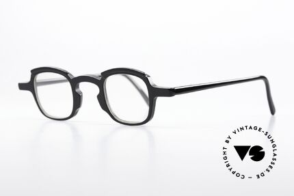 Theo Belgium Peche Eckige Designerbrille 90er, gemacht für die 'Avantgarde' und für Individualisten, Passend für Herren und Damen