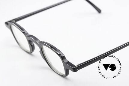 Theo Belgium Peche Eckige Designerbrille 90er, eine wirklich außergewöhnliche unisex Designerbrille, Passend für Herren und Damen