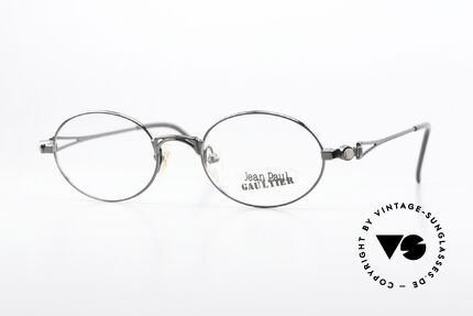 Jean Paul Gaultier 56-7202 Ovale Brille In Gunmetal Details