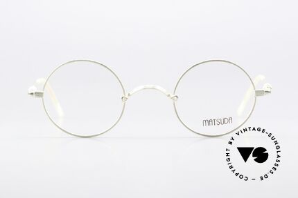Matsuda 2869 Runde 90er Vintage Brille, MATSUDA: ein Synonym für aufwändige Handwerkskunst, Passend für Herren und Damen