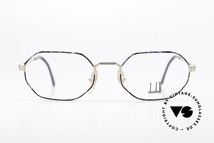 Dunhill 6157 Rare Herrenbrille von 1990, achteckiges Brillendesign in Größe 52-19, 135mm, Passend für Herren