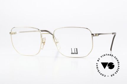 Dunhill 6139 Vergoldete Vintage Fassung, vintage Alfred Dunhill Brille aus dem Jahre 1990, Passend für Herren