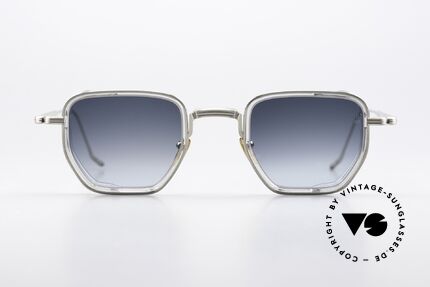 Jacques Marie Mage Atkins Eckige Outlaw Sonnenbrille, streng limitierte Beta-Titan Fassung in Größe 46-26, Passend für Herren