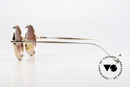Jacques Marie Mage Diana Runde Titan Sonnenbrille, das ist Brillenhandwerk in einer anderen Dimension!, Passend für Herren und Damen