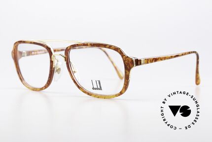 Dunhill 6162 90er Herren Vintage Brille, hochwertigster Optyl-Kunststoff in Kombination, Passend für Herren